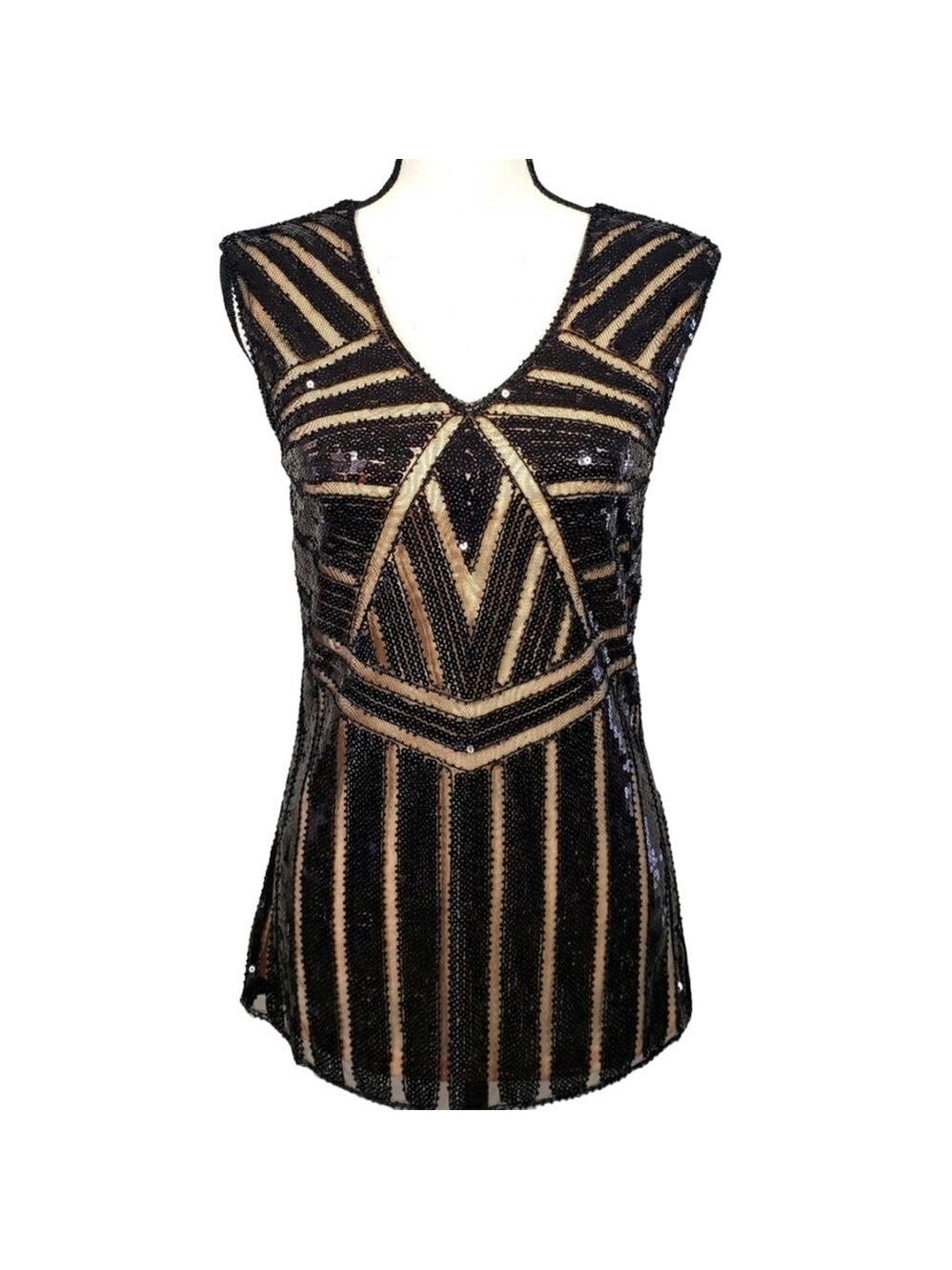 Metme Sequin Sleeveless Top